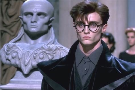 Hình ảnh nhân vật Harry Potter khoác lên mình bộ cánh của Balenciaga được AI tạo ra. Ảnh: YouTube/devilflyingfox. Balenciaga thường được biết đến như một nhãn hiệu thời trang cao cấp bên cạnh Gucci, Versace, hay Louis Vuitton.